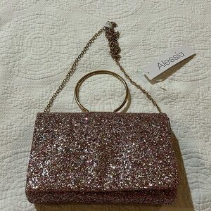 Alessia Multi Glitter Pink hand bag/crossbody. NWT